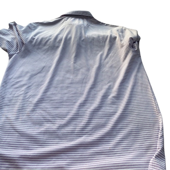 Greg Norman Light Purple Mauve Stripped Collared Play Golf T Shirt Mens Size M - Picture 3 of 4